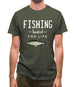 Fishing Hooked For Life Mens T-Shirt