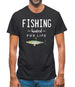 Fishing Hooked For Life Mens T-Shirt