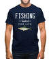 Fishing Hooked For Life Mens T-Shirt