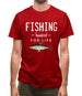 Fishing Hooked For Life Mens T-Shirt