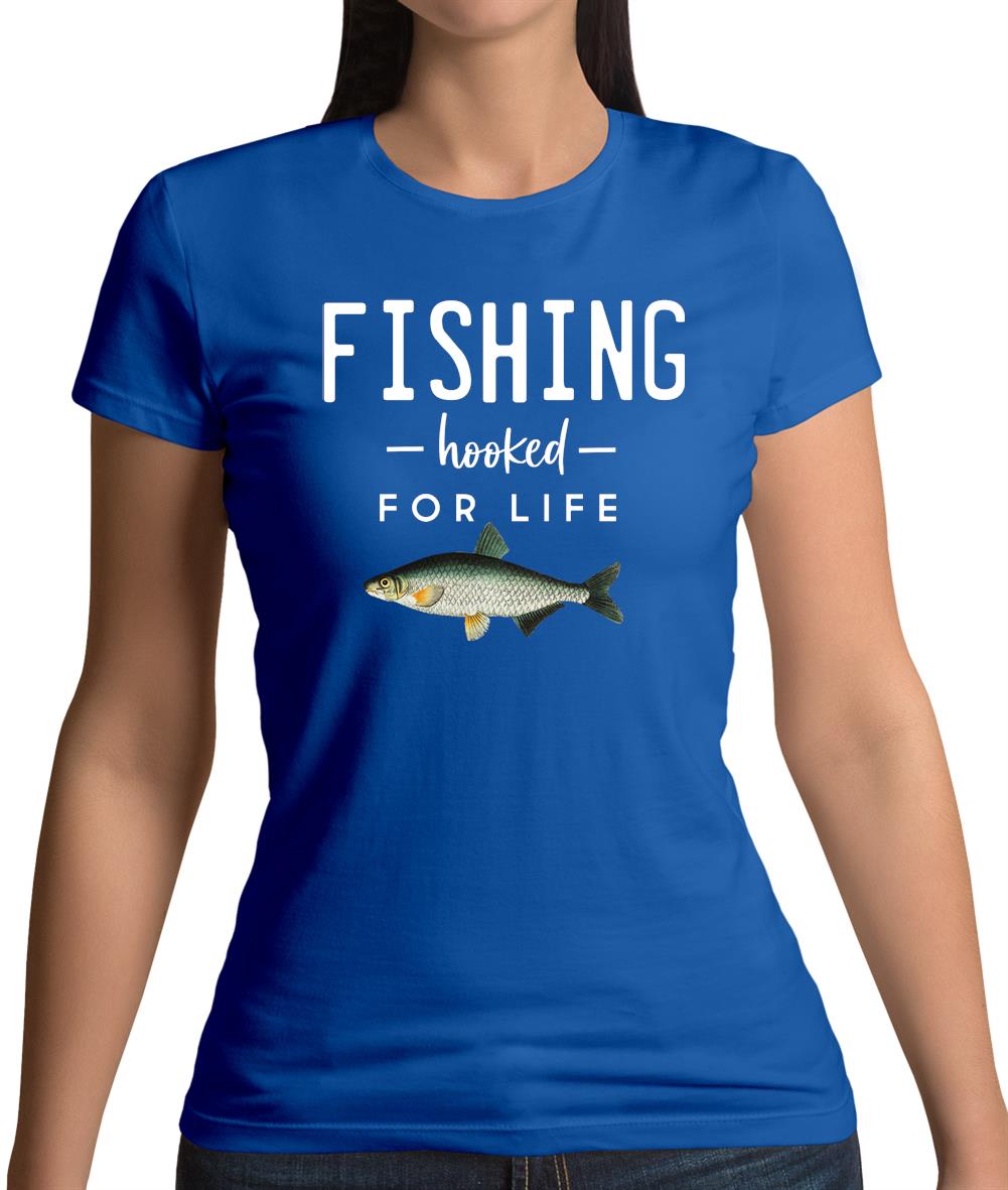 Fishing Hooked For Life Womens T-Shirt