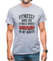 Fitness Burger In My Mouth Mens T-Shirt