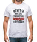 Fitness Burger In My Mouth Mens T-Shirt