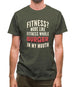 Fitness Burger In My Mouth Mens T-Shirt