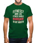 Fitness Burger In My Mouth Mens T-Shirt