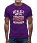 Fitness Burger In My Mouth Mens T-Shirt