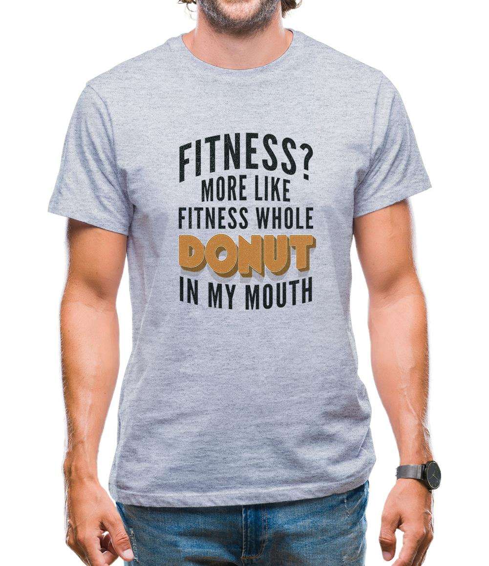 Fitness Donut In My Mouth Mens T-Shirt