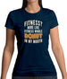 Fitness Donut In My Mouth Womens T-Shirt