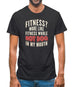Fitness Hot Dog In My Mouth Mens T-Shirt