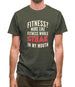 Fitness Steak In My Mouth Mens T-Shirt