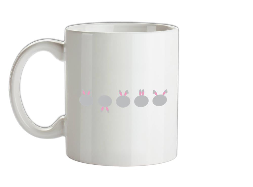 Five Bunnies Ceramic Mug