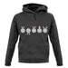 Five Bunnies unisex hoodie