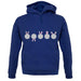 Five Bunnies unisex hoodie