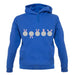 Five Bunnies unisex hoodie