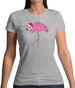 Flamingo All The Way Womens T-Shirt