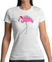 Flamingo All The Way Womens T-Shirt