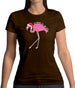 Flamingo All The Way Womens T-Shirt