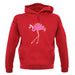 Flamingo All The Way unisex hoodie