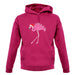 Flamingo All The Way unisex hoodie