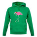 Flamingo All The Way unisex hoodie