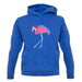 Flamingo All The Way unisex hoodie