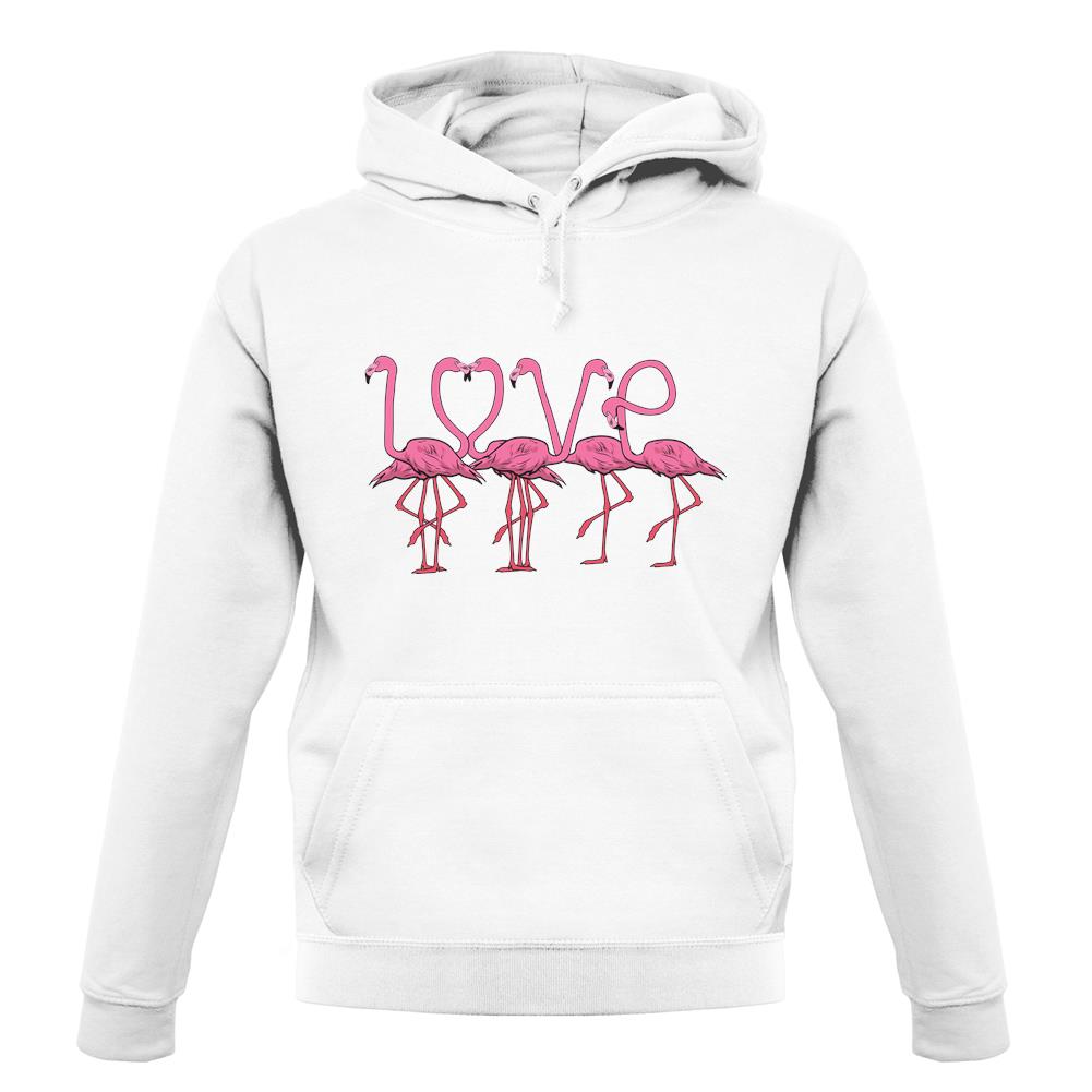 Flamingo Love unisex hoodie