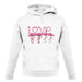 Flamingo Love unisex hoodie