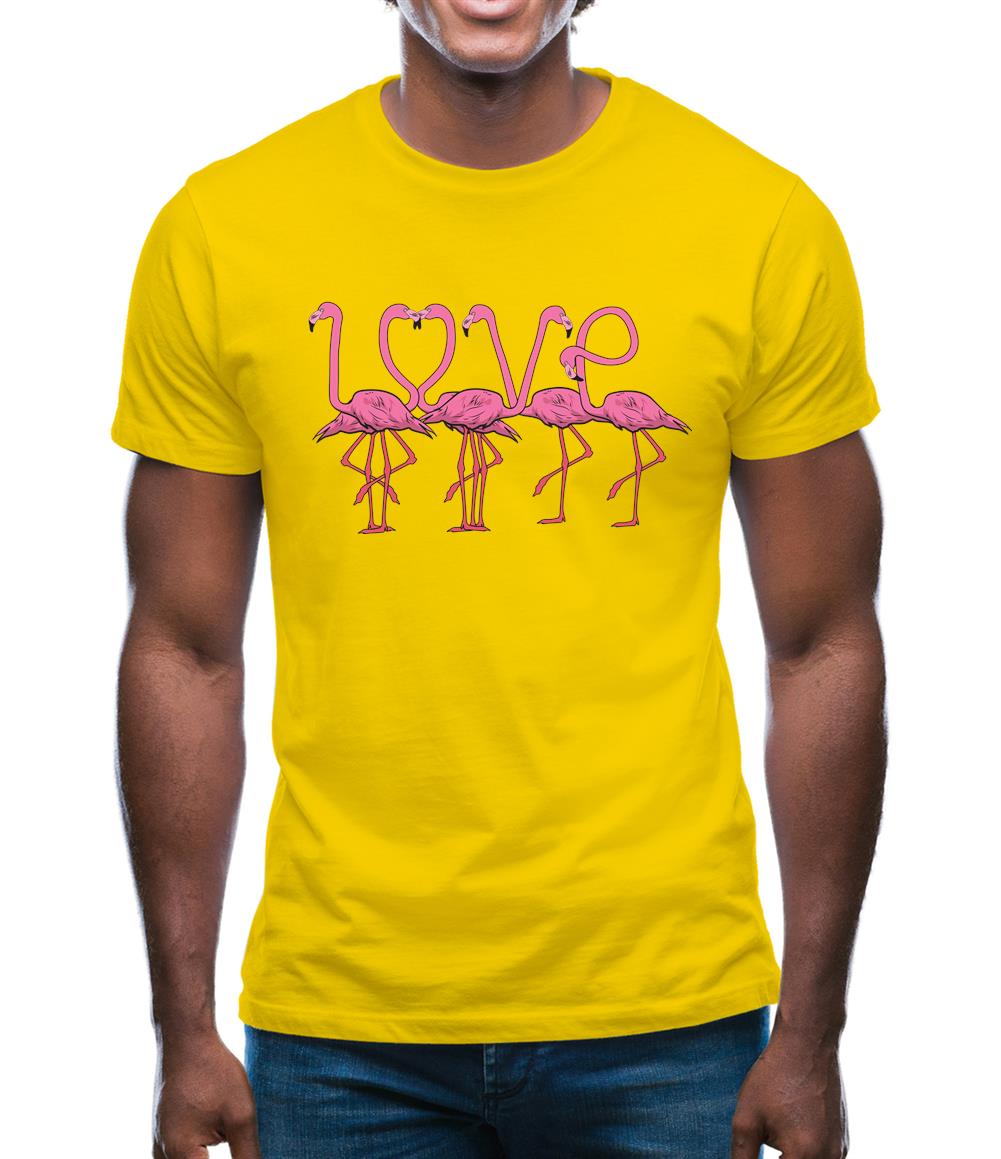 Flamingo Love Mens T-Shirt