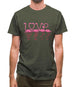 Flamingo Love Mens T-Shirt