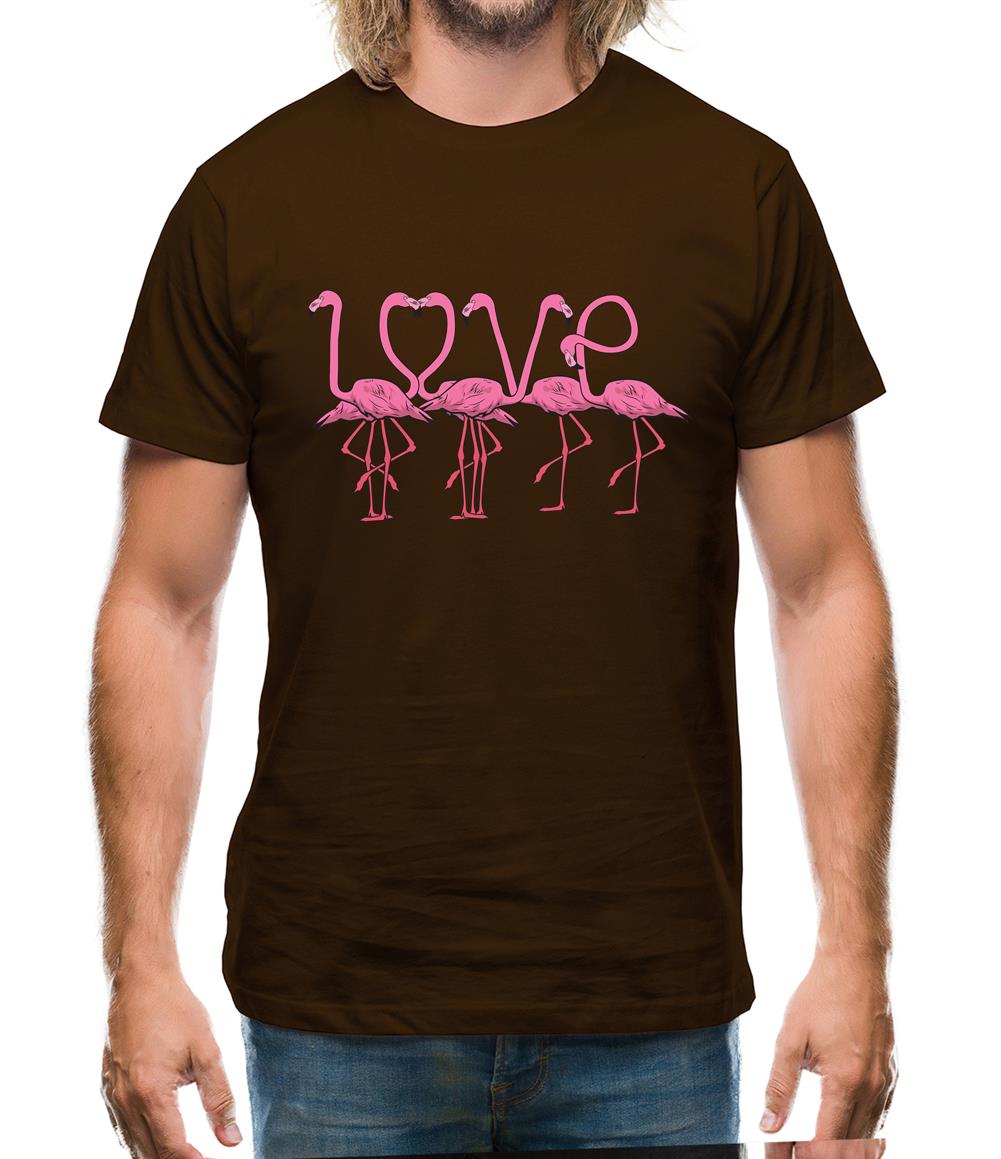 Flamingo Love Mens T-Shirt