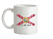 Florida Barcode Style Flag Ceramic Mug