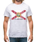 Florida Barcode Style Flag Mens T-Shirt