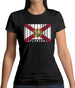 Florida Barcode Style Flag Womens T-Shirt