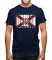 Florida Barcode Style Flag Mens T-Shirt