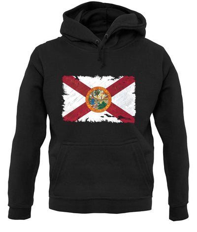 Florida Grunge Style Flag unisex hoodie