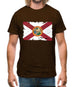 Florida Grunge Style Flag Mens T-Shirt