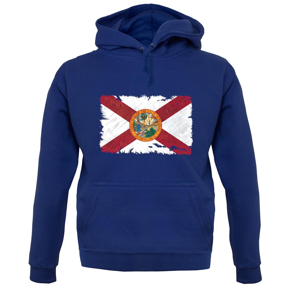 Florida Grunge Style Flag unisex hoodie