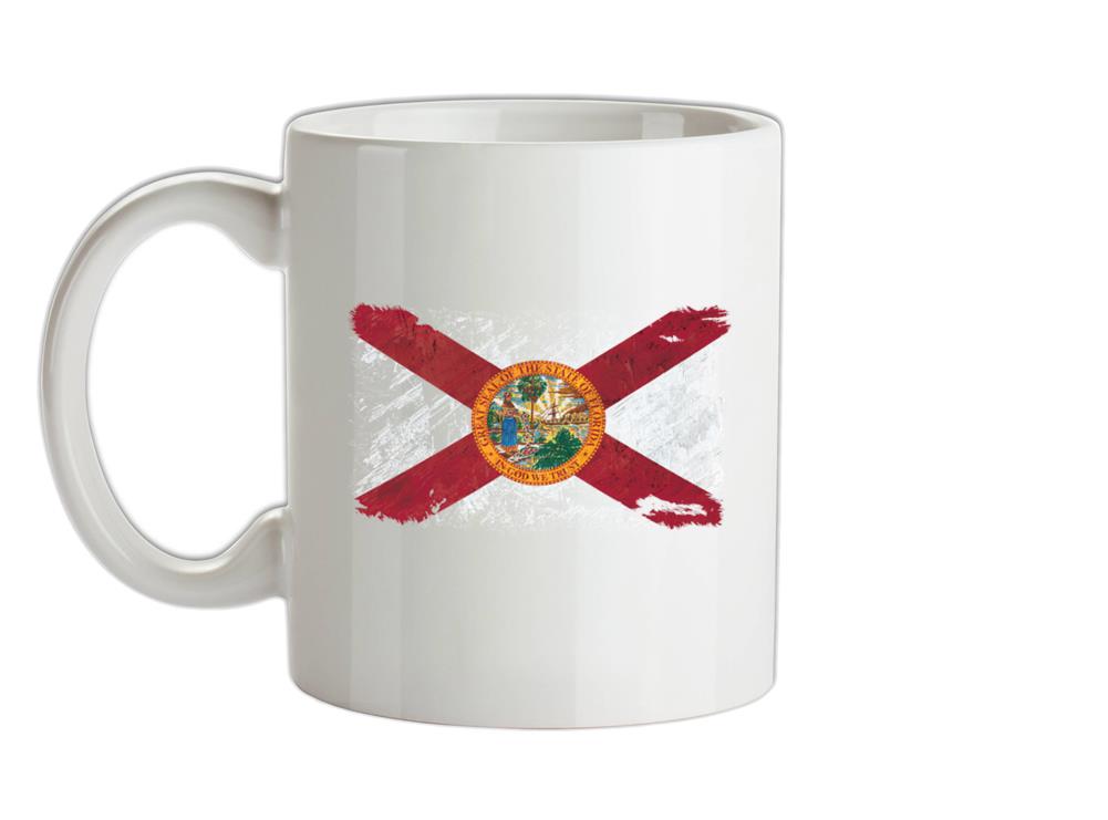 Florida Grunge Style Flag Ceramic Mug