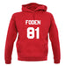 Foden 81 unisex hoodie