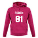 Foden 81 unisex hoodie