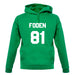 Foden 81 unisex hoodie