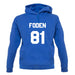 Foden 81 unisex hoodie