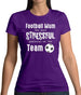 Football Mum the most stressful position Womens T-Shirt