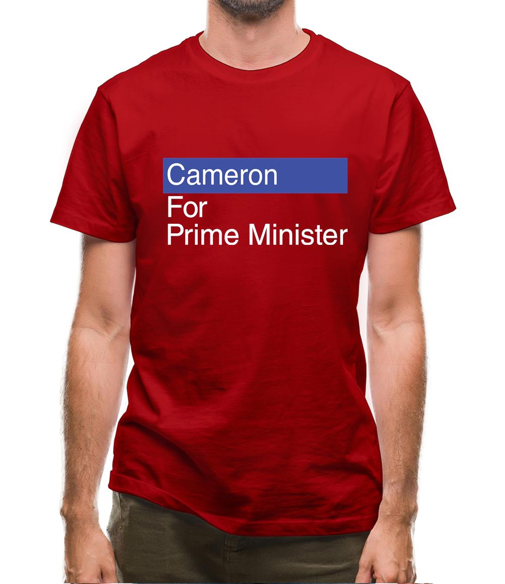 Cameron For Prime Minister Mens T-Shirt