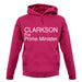 Clarkson For Prime Minister unisex hoodie