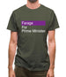 Farage For Prime Minister Mens T-Shirt