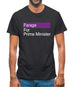 Farage For Prime Minister Mens T-Shirt