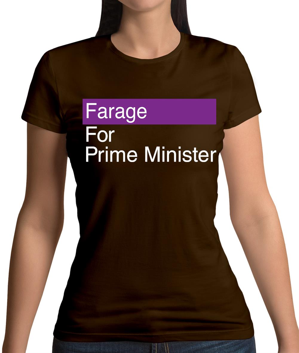 Farage For Prime Minister Womens T-Shirt