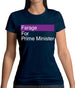 Farage For Prime Minister Womens T-Shirt