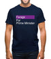 Farage For Prime Minister Mens T-Shirt